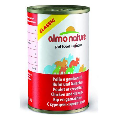 Almo Nature Almo Nature Classic Adult Cat Chicken&Shrimps - 12 шт х 140 г
