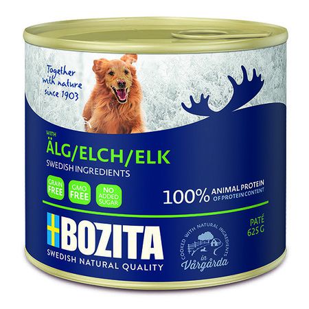 Bozita Bozita Elk мясной паштет для взрослых собак с мясом лося - 625 г