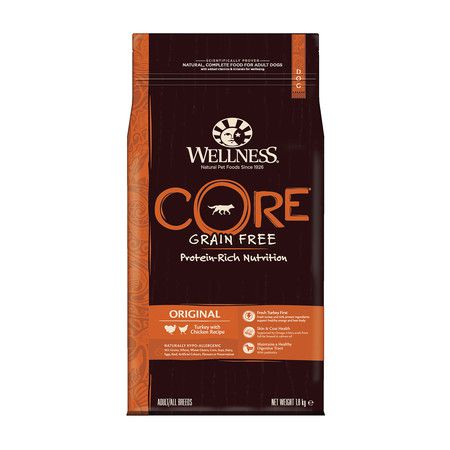 Wellness Беззерновой cухой корм Wellness Core Original для взрослых собак с индейкой и курицей - 1,8 кг