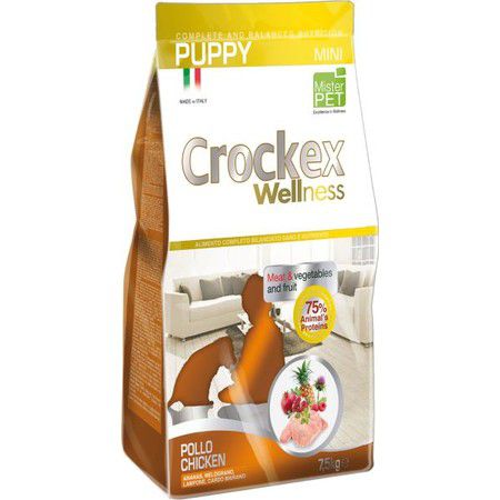 Crockex Wellness Сухой корм Crockex Wellness для щенков мелких пород с курицей и рисом - 2 кг