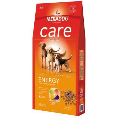 MERADOG Полнорационный корм Meradog Energy для взрослых собак с повышенной активностью с формулой "Запах, стоп!" - 12,5 кг