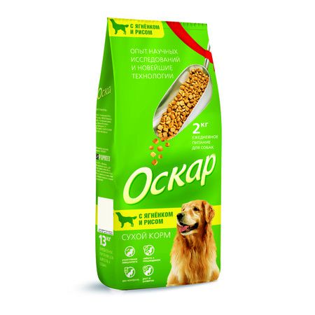 Оскар Оскар Сухой корм для собак Ягненок с рисом (2 кг)