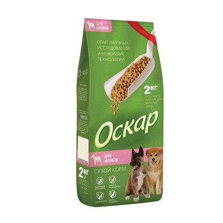 Оскар Оскар сухой корм для щенков с говядиной - 2 кг