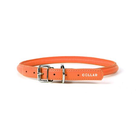 Collar Glamour Ошейник Collar Glamour круглый для длинношерстных собак ширина 10 мм, длина 33-41 см оранжевый