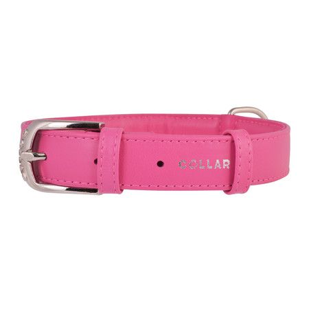 Collar Glamour Ошейник Collar Glamour без украшений ширина 20 мм, длина 30-39 см розовый