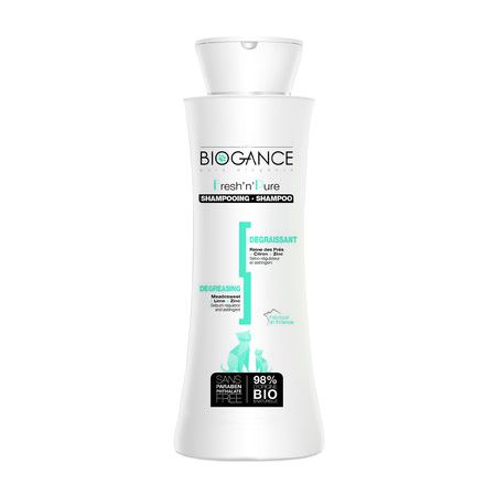 BIOGANCE Натуральный био-шампунь Biogance Fresh'n'Pure для кошек с шерстью, склонной к быстрому загрязнению - 250 мл