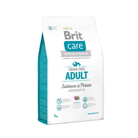Brit Сухой беззерновой корм Brit Care Grain-free Adult Salmon & Potato для взрослых собак всех пород с лососем и картофелем - 3 кг