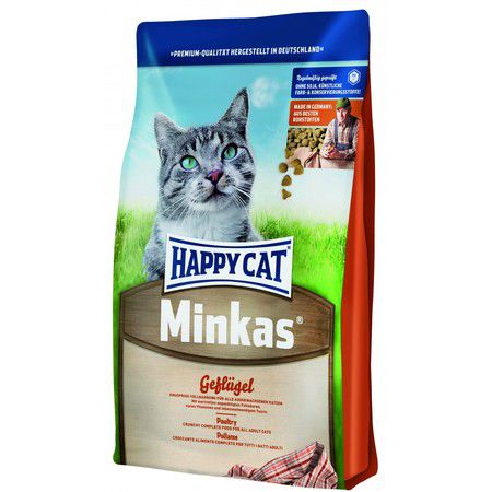Happy Cat Сухой корм премим класса Happy Cat Minkas для взрослых кошек с птицей - 1,5 кг