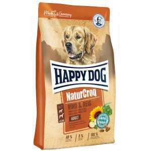Happy Dog Сухой корм Happy Dog Premium NaturCroq Rind & Reis для взрослых собак всех пород с говядиной и рисом - 4 кг