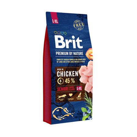 Brit Brit Premium by Nature Senior L+XL сухой корм для пожилых собак крупных пород с курицей