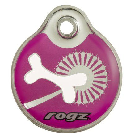 ROGZ Адресник на ошейник для собак ROGZ Fancy Dress Розовый S - 27 мм