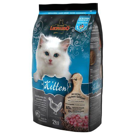 Leonardo Сухой корм Leonardo Kitten для котят в возрасте до одного года, а также для беременных и кормящих кошек - 2 кг