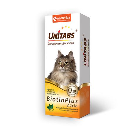 Unitabs Unitabs Biotin Plus витаминная паста для кошек с таурином и биотином - 120 мл