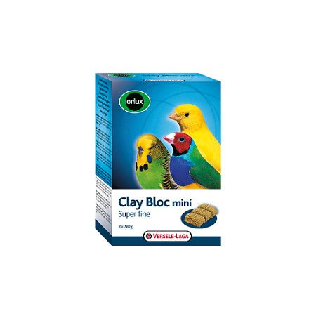 Versele-Laga Versele-Laga минеральный блок для мелких птиц Orlux Clay Bloc mini с глиной 3х180 г