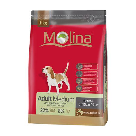 Molina Сухой корм Molina «Adult Medium» - 15 кг