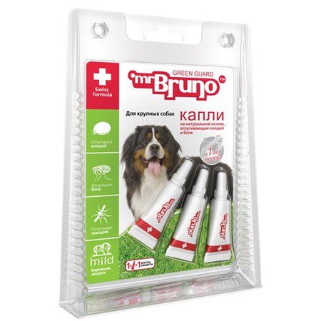 Mr. Bruno Mr. BRUNO капли репеллентные для крупных собак весом более 30 кг