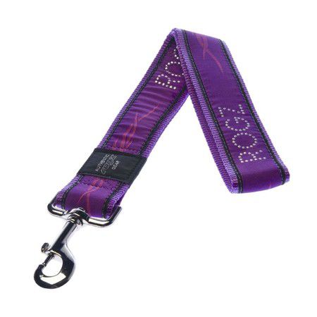 ROGZ Поводок для собак ROGZ Fancy Dress XXL-40мм 0,5 м (Фиолетовое сердце)