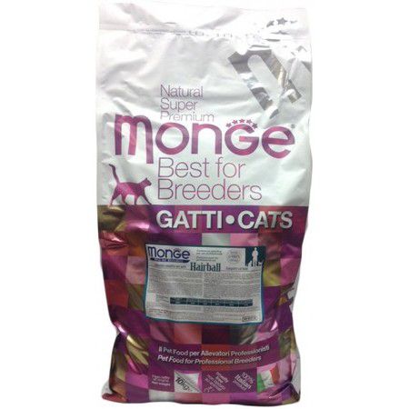 MONGE Сухой корм Monge Cat Hairball для кошек для выведения комков шерсти