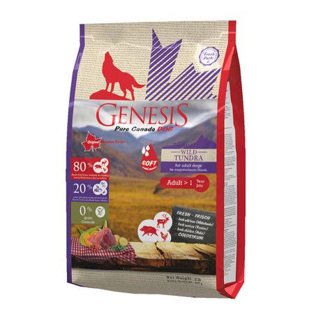 GENESIS Genesis Pure Canada Wild Taiga Soft с повышенной влажностью для взрослых собак всех пород с мясом дикого кабана, северного оленя и курицы - 907 г