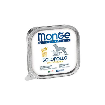 MONGE Monge Dog Monoproteico Solo консервы для собак паштет из курицы 150 г x 24 шт