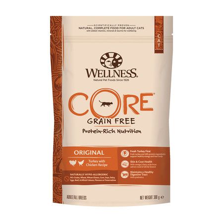 Wellness Беззерновой cухой корм Wellness Core Original для взрослых кошек с индейкой и курицей - 0,3 кг