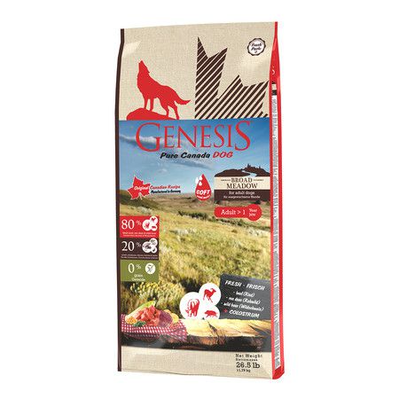 GENESIS Genesis Pure Canada Broad Meadow для взрослых собак всех пород с говядиной, мясом косули и дикого кабана