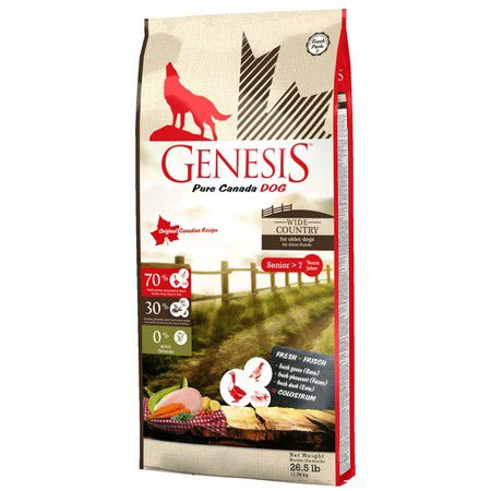 GENESIS Genesis Pure Canada Wide Country Senior для пожилых собак всех пород с мясом гуся, фазана, утки и курицы