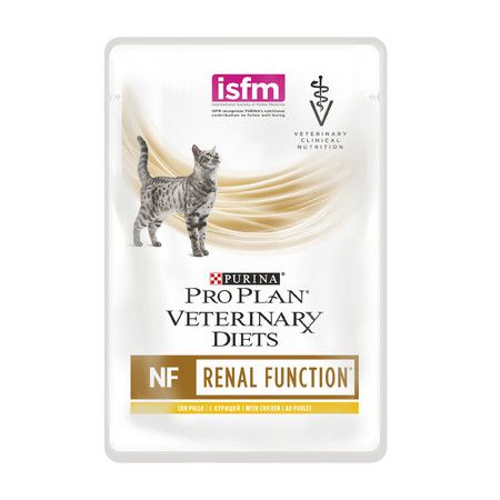 Purina Veterinary Purina Pro Plan Veterinary diets NF ST/OX RENAL FUNCTION для кошек при патологии почек с курицей - 85 гр х 10 шт