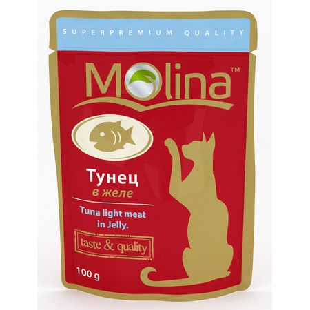 Molina Molina паучи для кошек Тунец в желе - 100 гр х 24 шт
