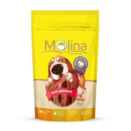 Molina Molina Лакомство для щенков Нарезка из ягненка 65 г