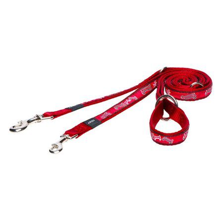 ROGZ Поводок перестежка для собак ROGZ Fancy Dress M-16мм 1,8 м (Красный)