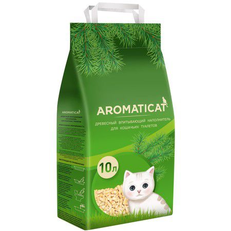 Aromaticat AromatiCat Древесный впитывающий наполнитель - 10 л/6 кг
