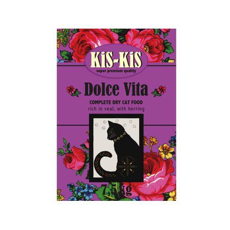 KiS-KiS KiS-KiS Dolce Vita корм для взрослых кошек с индейкой, гусем, уткой и курицей 7,5 кг