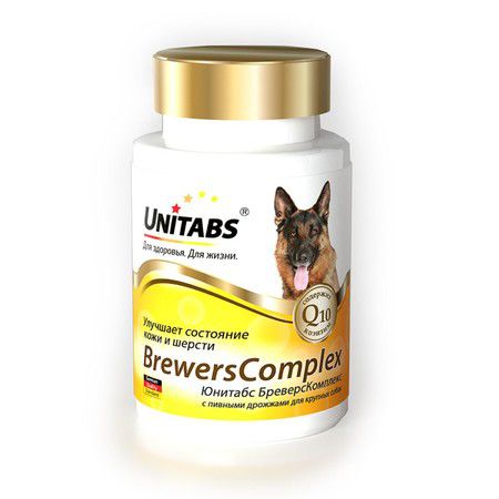 Unitabs Unitabs BrewersComplex с Q10 для крупных собак 100 таб