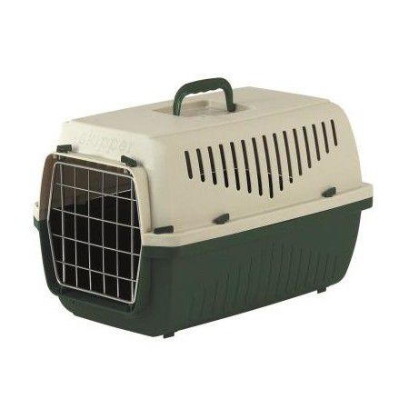 MARCHIORO Marchioro переноска SKIPPER 1F для кошек и собак с металлической дверцей зелено-бежевая