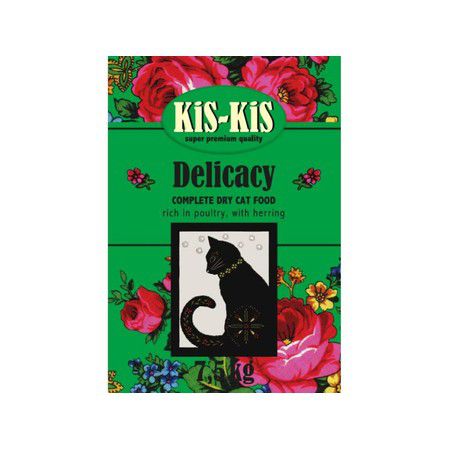 KiS-KiS KiS-KiS Delicacy корм для взрослых кошек с гусем, ягненком, рыбой