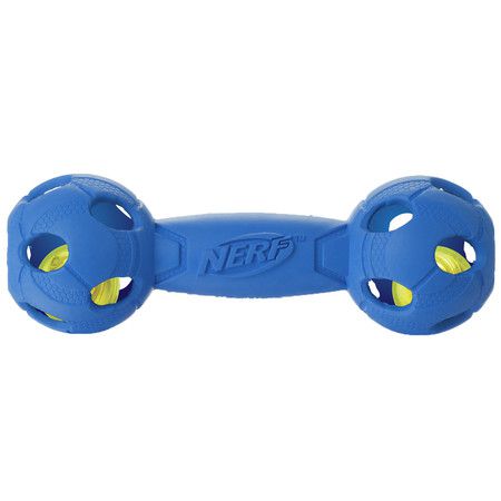 Nerf Игрушка для собак Nerf Гантель светящаяся - 17,5 см