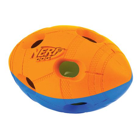 Nerf Игрушка для собак Nerf Мяч гандбольный двухцветный светящийся - 13 см