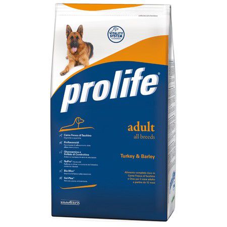 Prolife Prolife Dog Adult сухой корм для собак с индейкой и ячменем