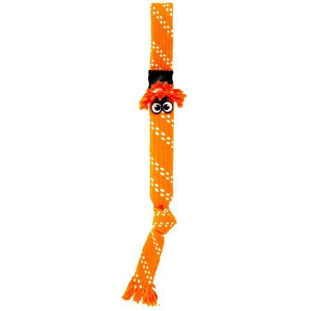 ROGZ Игрушка для собак ROGZ Scrubz L веревочная - шуршащая сосиска оранжевая - 540 мм