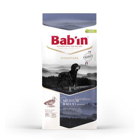 Babin Сухой корм Babin Signature Medium & Maxi Senior для взрослых собак средних и крупных пород на основе утки, курицы и свинины
