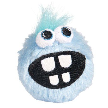 ROGZ Игрушка мягкая для собак ROGZ Fluffy Grinz S мяч с принтом "зубы" Голубой - 49 мм