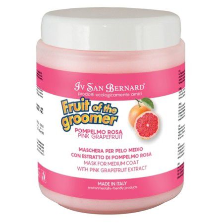 Iv San Bernard Iv San Bernard Fruit of the Grommer Pink Grapefruit Восстанавливающая маска для шерсти средней длины с витаминами 1 л