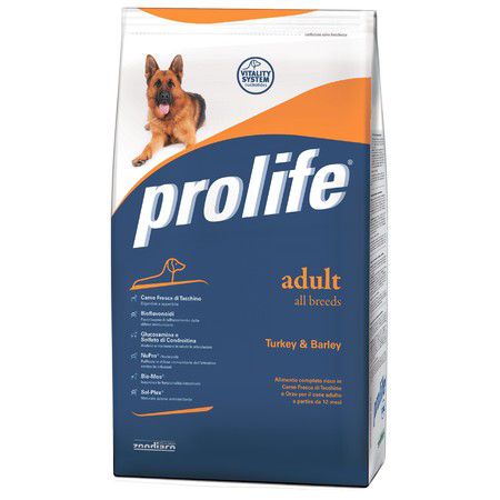 Prolife Prolife Dog Adult сухой корм для собак с индейкой и ячменем - 800 г