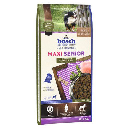 Bosch Сухой корм Bosch Maxi Senior для пожилых собак крупных пород с птицей и рисом