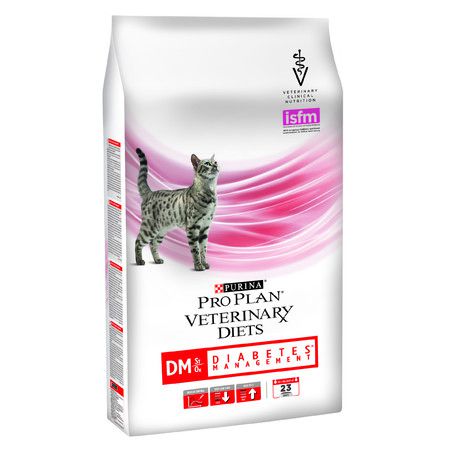 Purina Veterinary Pro Plan Veterinary Diets Feline DM Diabetes Management dry для взрослых кошек при диабете - 1,5 кг
