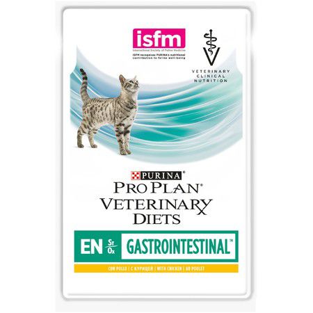 Purina Veterinary Влажный корм Pro Plan Veterinary diets EN Gastrointestinal для взрослых кошек при нарушении пищеварения с курицей - 85 г