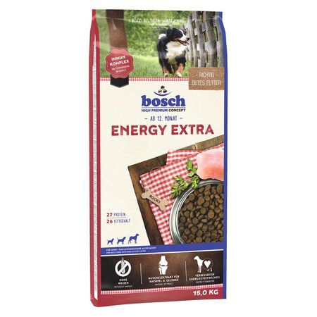 Bosch Сухой корм Bosch Energy Extra для взрослых собак с высоким уровнем активности с мясом птицы
