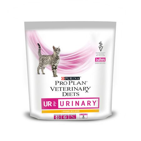 Purina Veterinary Purina Pro Plan Veterinary diets UR ST/OX URINARY для взрослых кошек при болезнях нижних отделов мочевыводящих путей с курицей - 400 гр