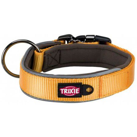 TRIXIE Ошейник Trixie Experience для собак широкий размер M–L 37–50 см/30 мм желтый